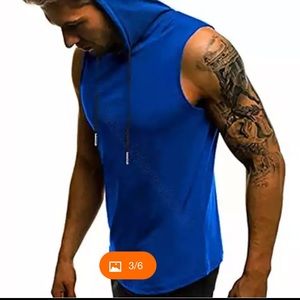 Mens sleeveless hoodie brand new